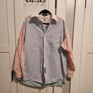 Tommy Hilfiger Multi Color Striped Cotton Button Down